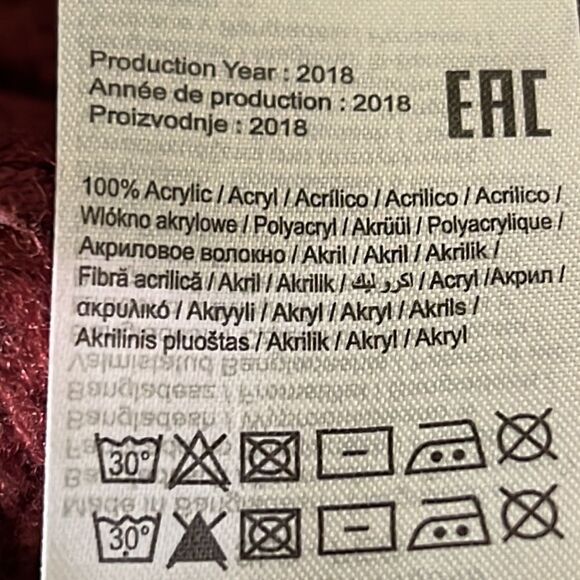 Noisy May Burgundy Crew Neck Sweater Size M - Picture 10 of 10